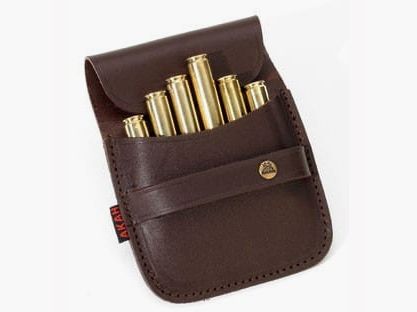 Estuche para cartuchos AKAH con cierre de solapa