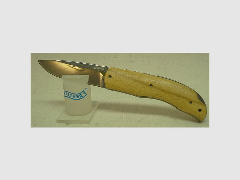 Taschenmesser Buchenholzgriff - 7,5cm Klinge,440 Stahl