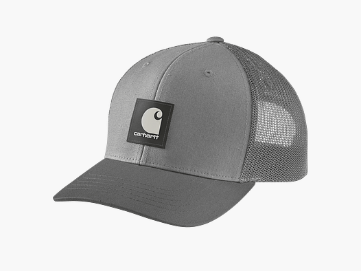 Gorra Carhartt Rugged Flex™ Twill Mesh-Back con parche de logo para hombres Asphalt