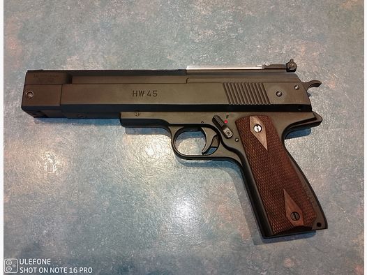 Weihrauch HW 45 Luftpistole,sehr stark im Durchschlag.Top Zustand 