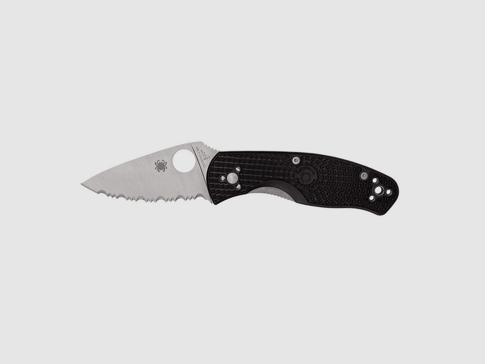Mes – Spyderco – Persistence FRN Zwart Gezaagd C136SBK, afbeelding 1 van 2