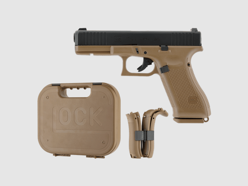 Glock 17 Gen5 French Edition - Metal Slide GBB - Schwarz-Coyote | UMAREX