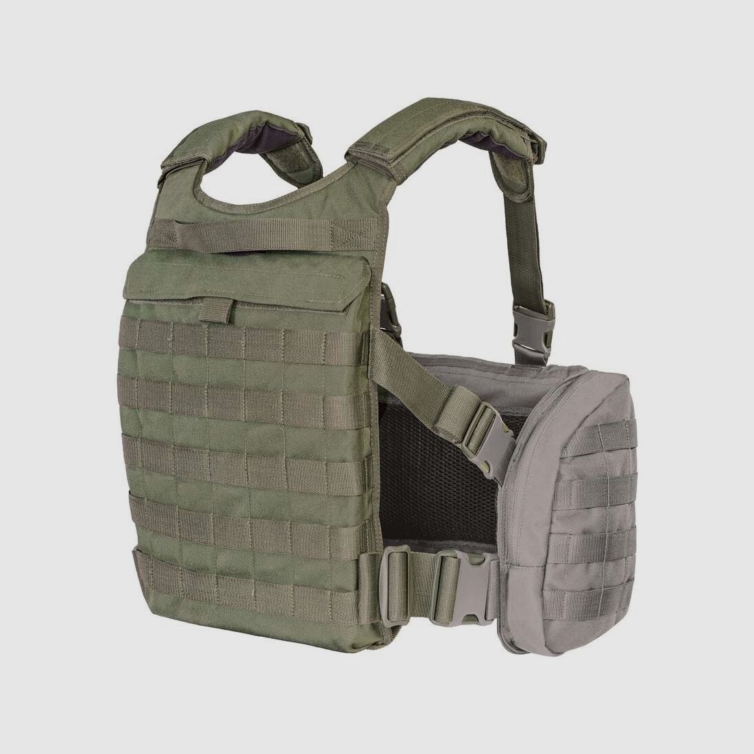 Tasmanian Tiger TT Trooper Back Plate Steingrau-Oliv IRR