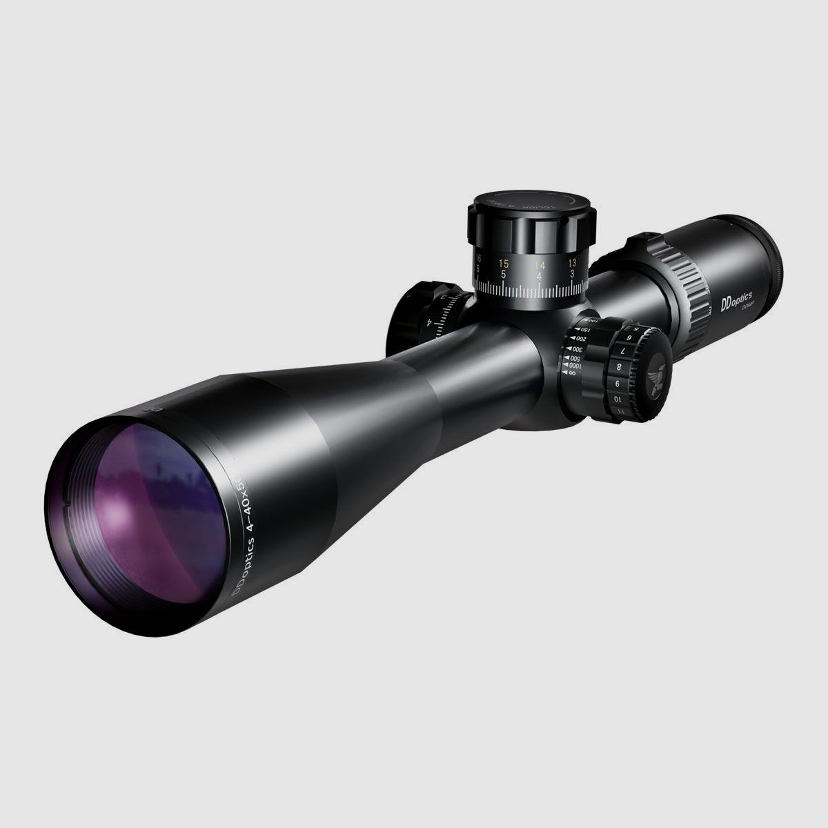 DDoptics DDMP V10 4-40x50 tac-A MRAD 2BE Zielfernrohr Leuchtpunkt: IPoint Leuchtpunktautomatik