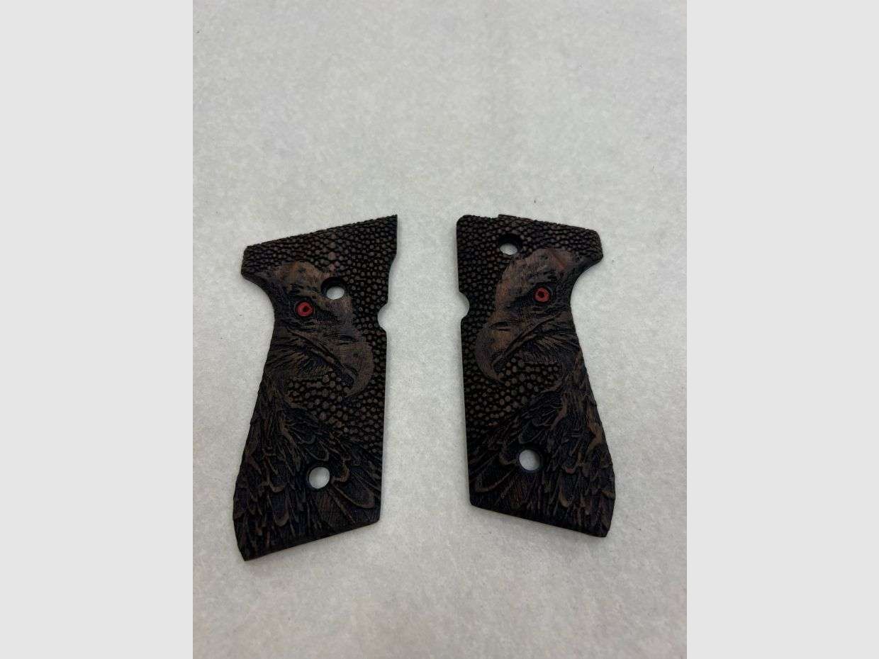 Tactische Grip Guance Hout Beretta 92FS -Eagle, afbeelding 2 van 2