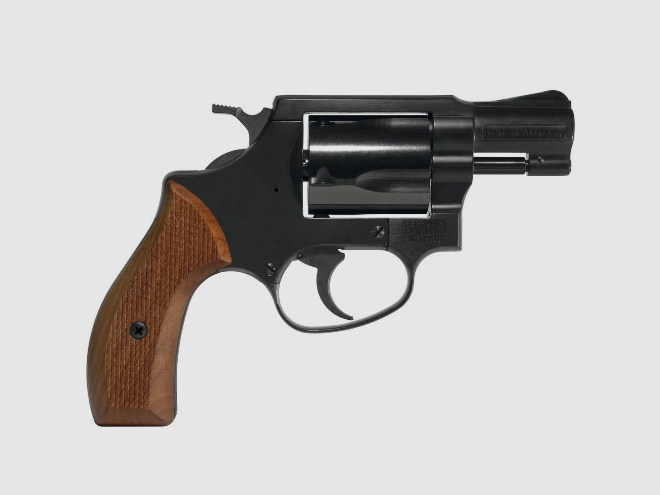 Weihrauch Sport Blank Firing Revolver Arminius HW 37 Wooden Grips 9mm K.