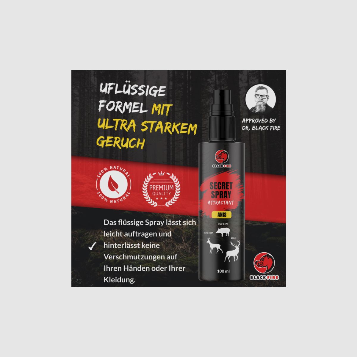 Zwarte Vuur Spray ANIS 100ml