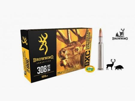 BROWNING Munition Kal.308 WIN Geschoss BXC Gr.168