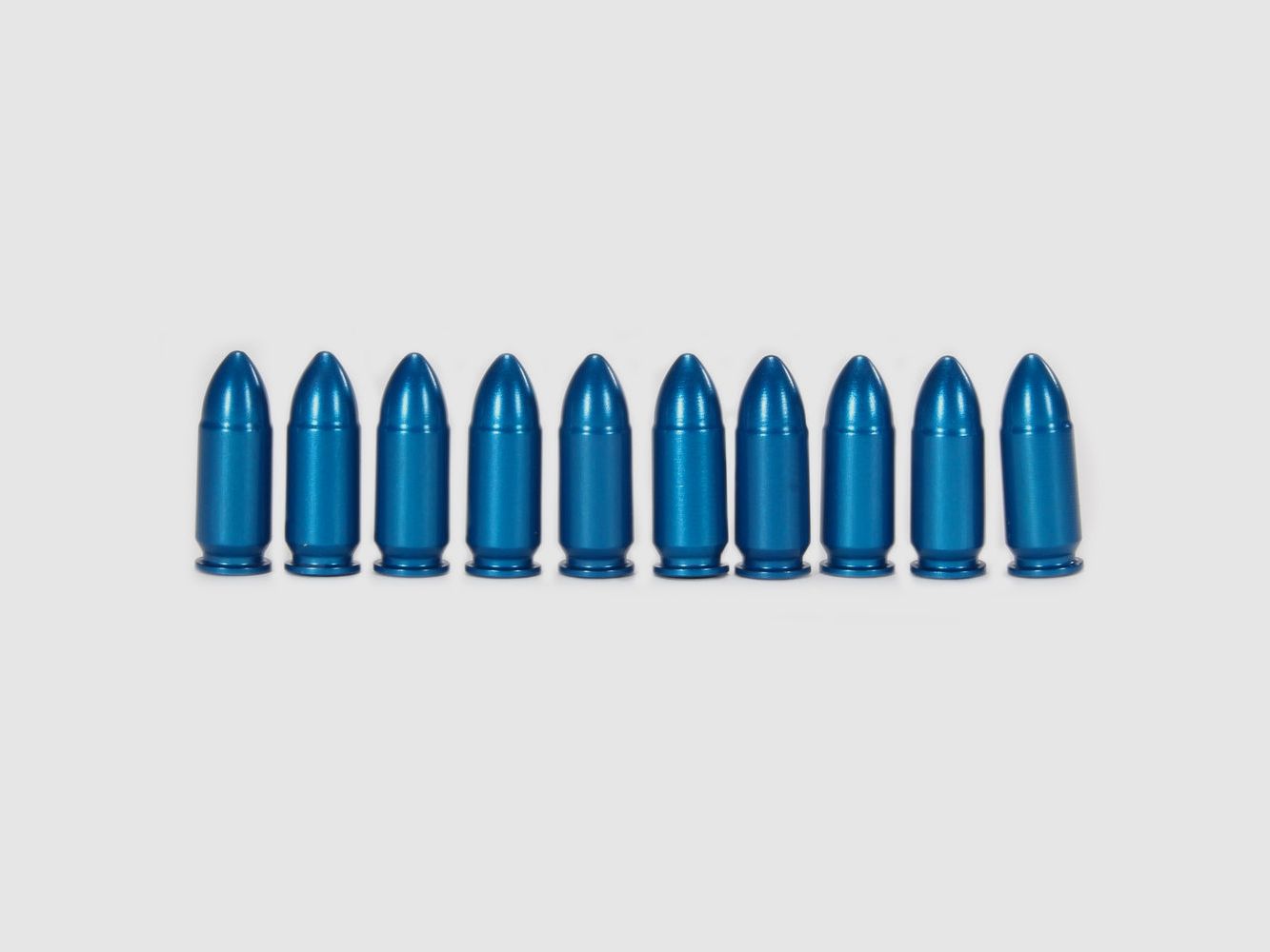 A-Zoom Cartouches Factices en Aluminium Anodisé 9mm 10 Pièces