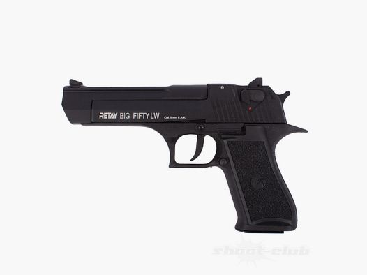 Retay Big Fifty LW Schreckschusspistole Kaliber 9mm P.A.K. brüniert