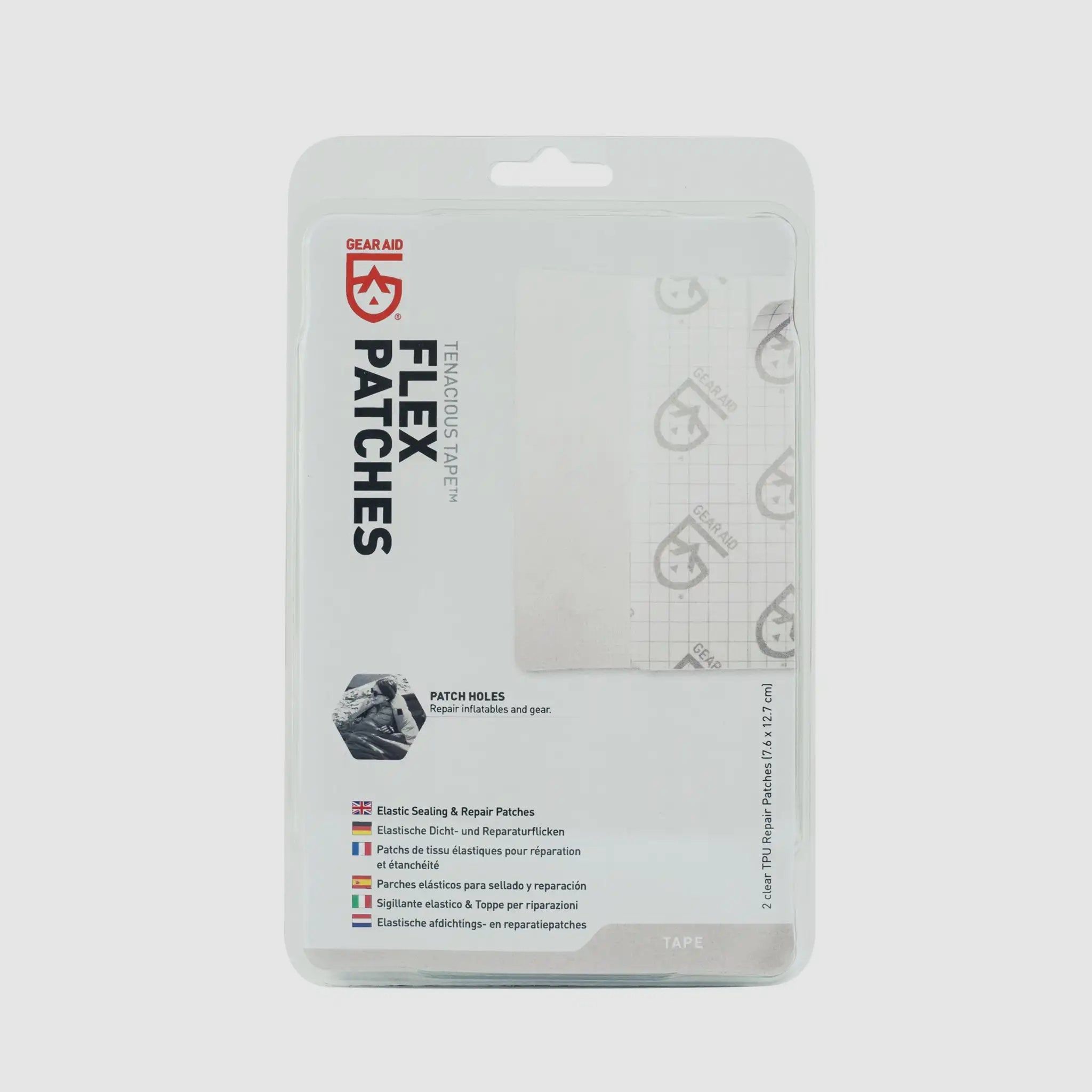 Gear Aid Tenacious Tape Flex Patches helder TPU 2 stuks