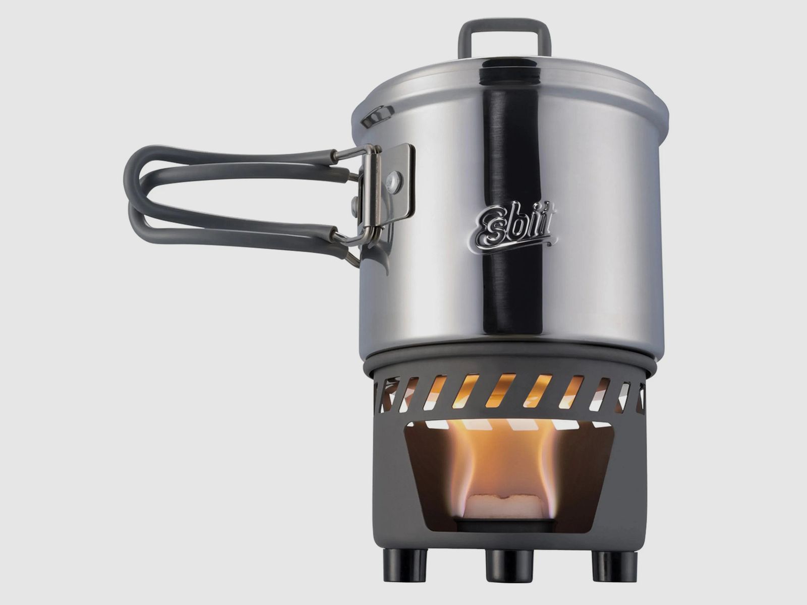 Esbit Trockenbrennstoff Kochset 0.585 L Edelstahl