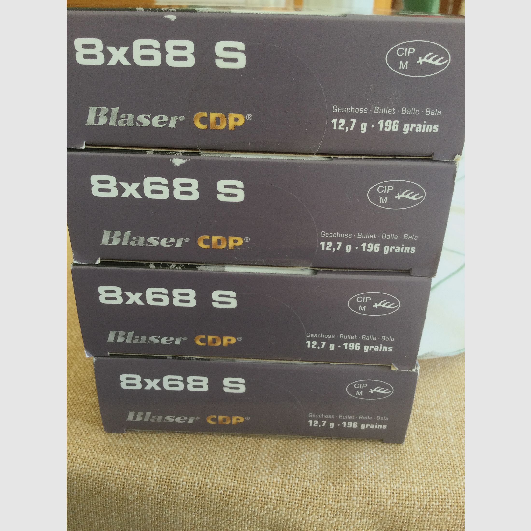 Patrone 8x68S Blaser CDP 12,7