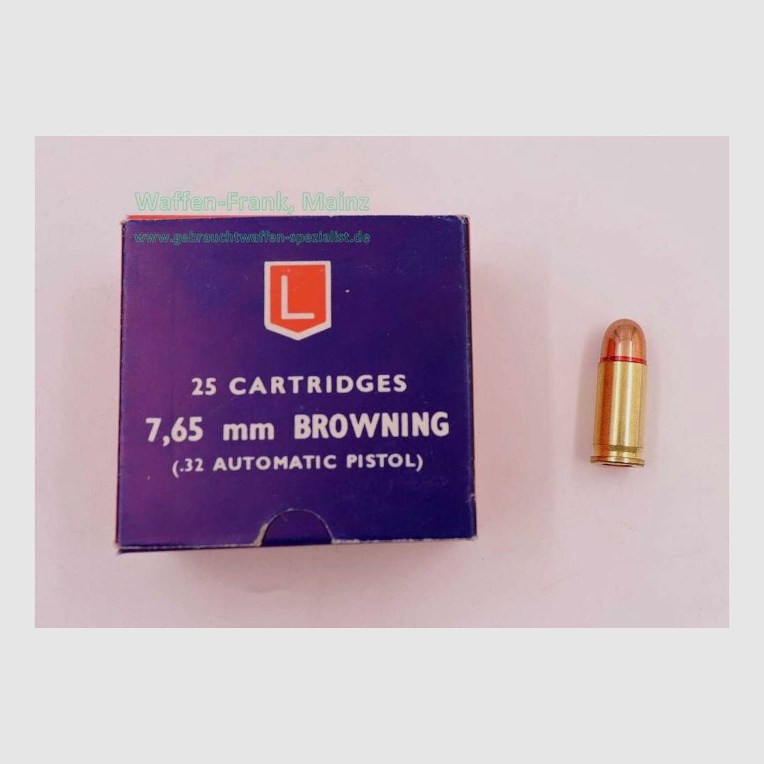 Lapua / Finland pistol ammunition 7.65mm Browning/.32ACP