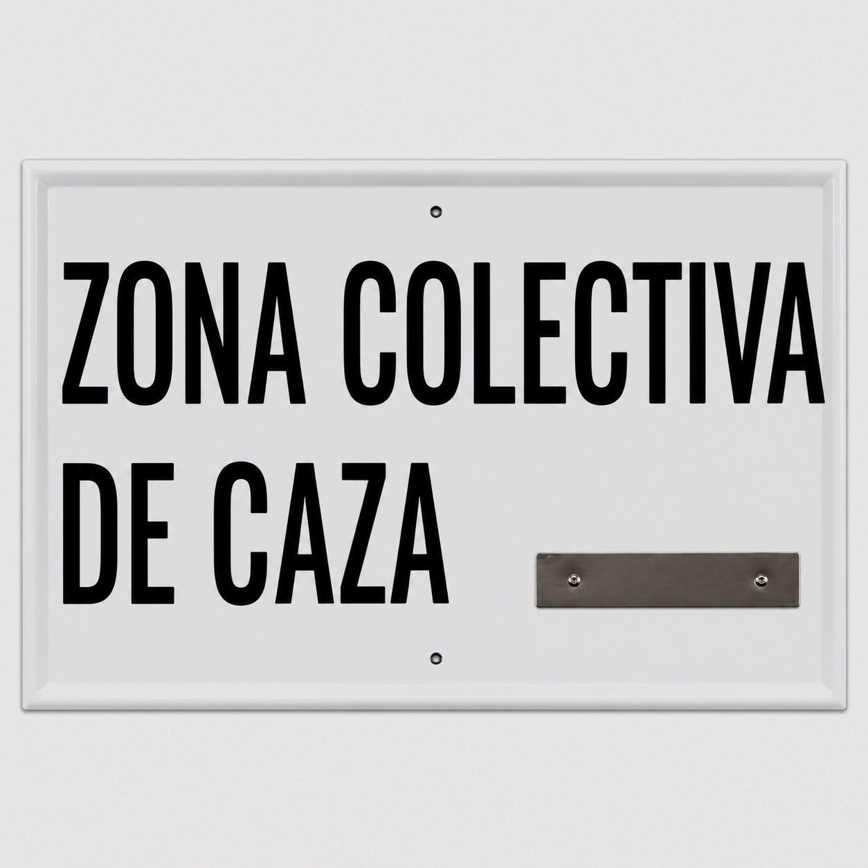 Tafel Jagdzone Castilla-La Mancha 50x33 cm