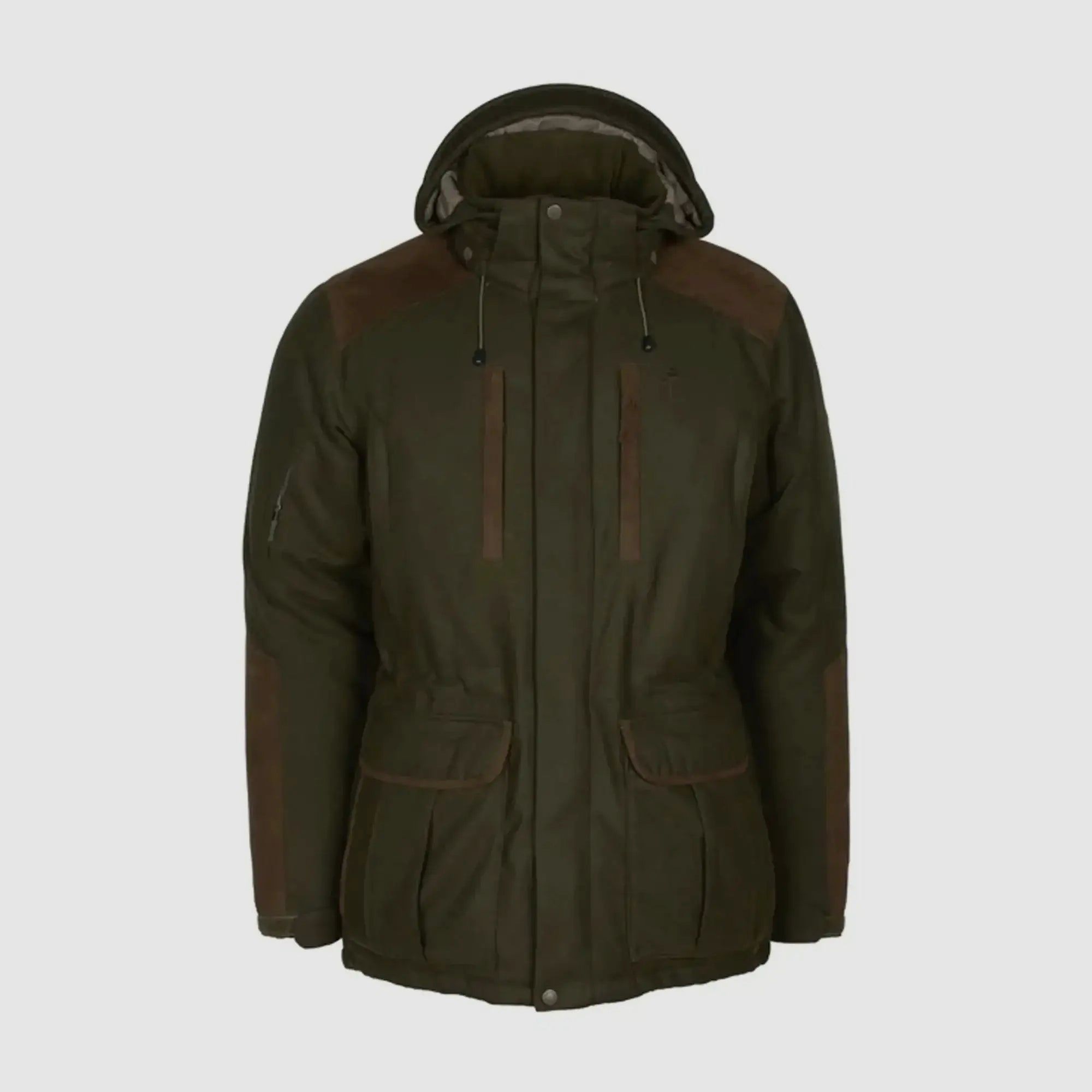 Pinewood Pinewood Parka Nydala Isolatie mosgroen suede bruin - L Mannen