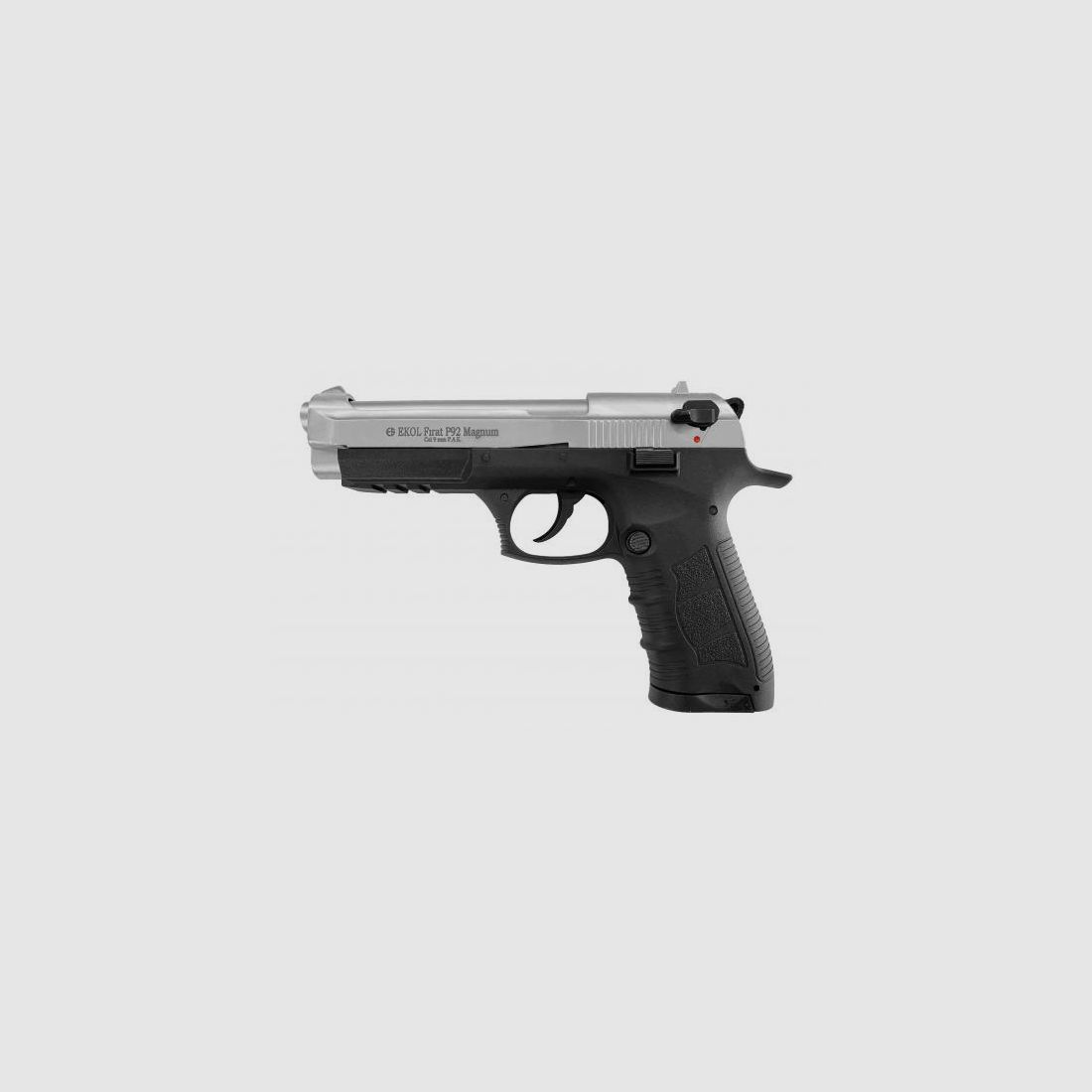 EKOL Firat P92 Magnum Nickel 9mm P.A.K. - Gas Signaal Schreckschusspistool