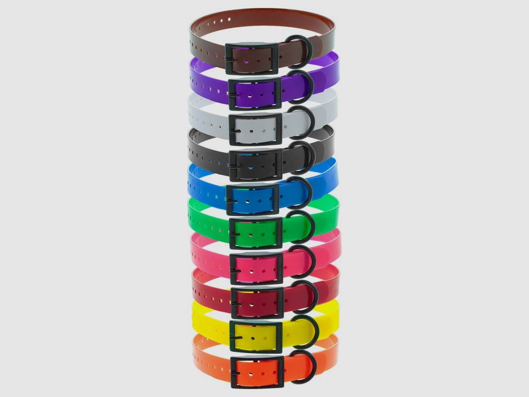 POLYURETHAN-HALSBAND BRAUN 2.5x0.25x65cm, Bild 2 von 2