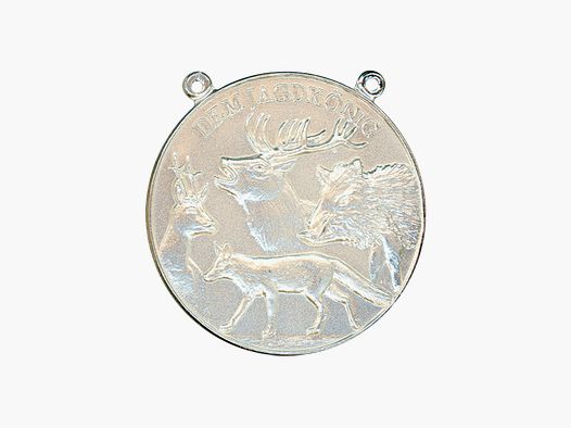 Hunting med. big game silver - 60 mm, ring and eyelet