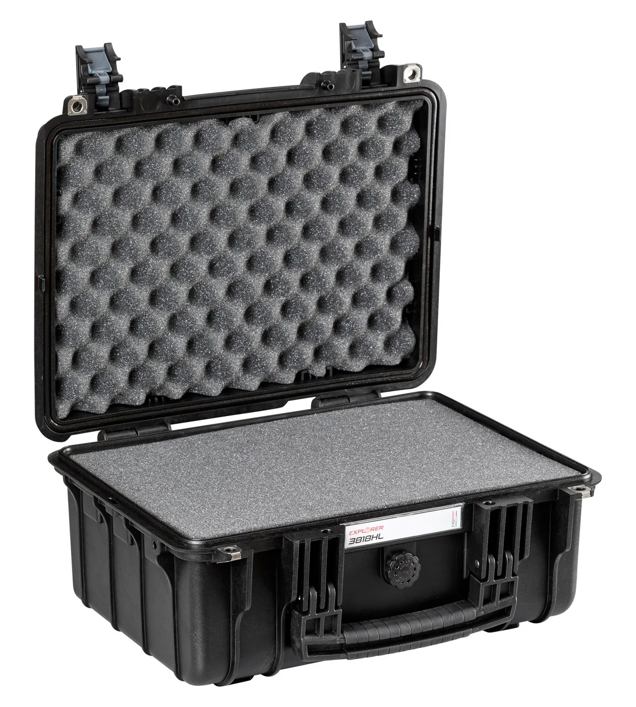 Explorer Cases 3818HL Zwart met Plukschuim, afbeelding 2 van 2