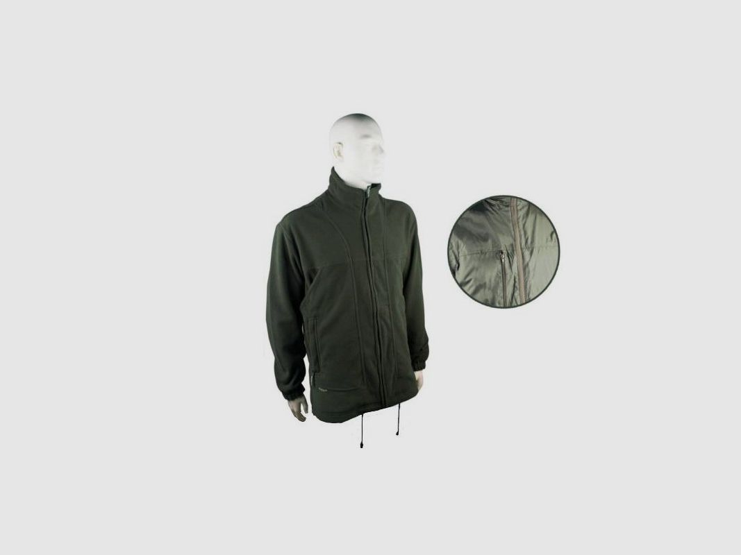 Safari-Sportjacke aus Fleece mit doppeltem Nylon-Innenfutter