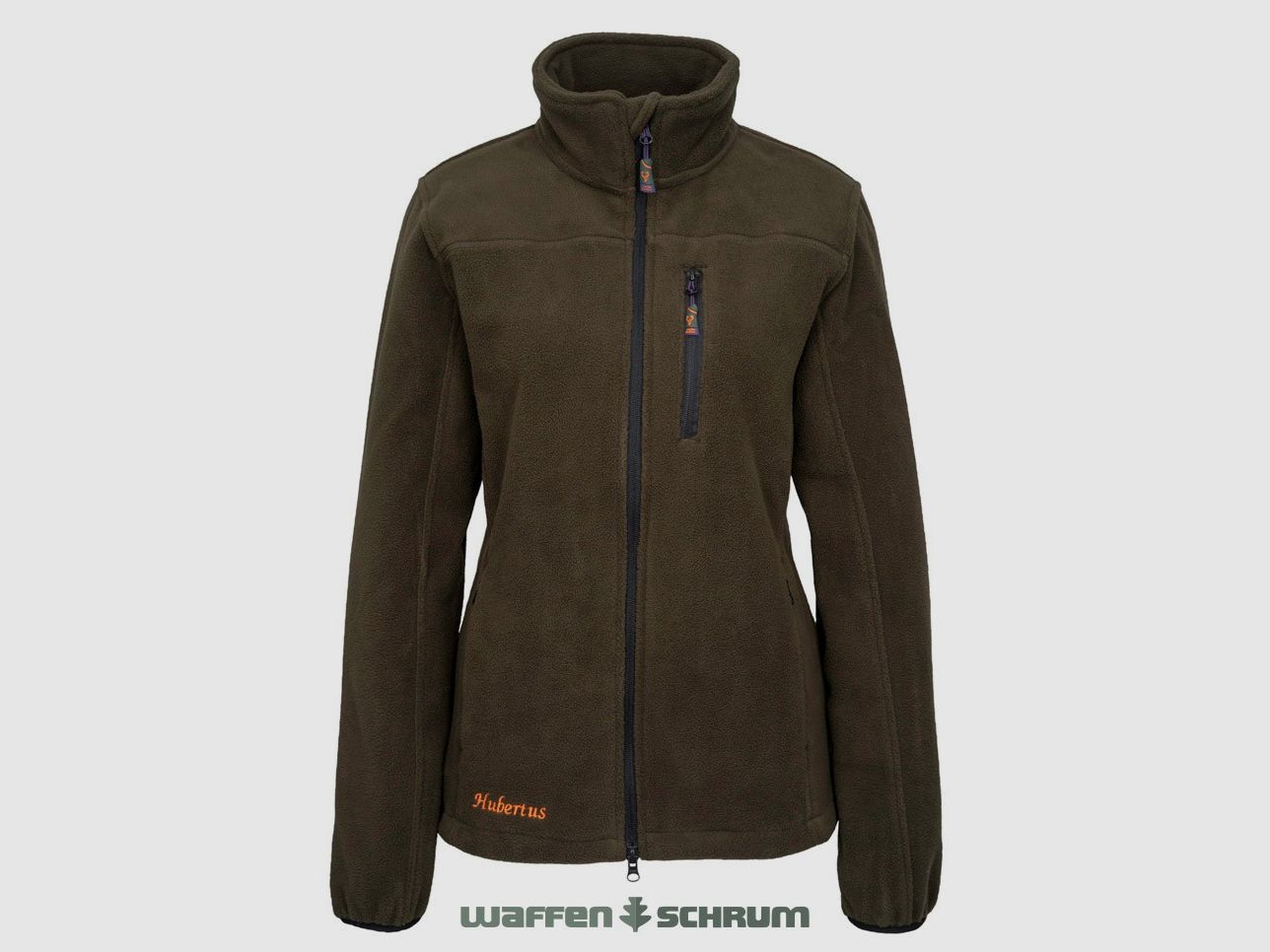 Hubertus Fleecejacke Oliv/braun
