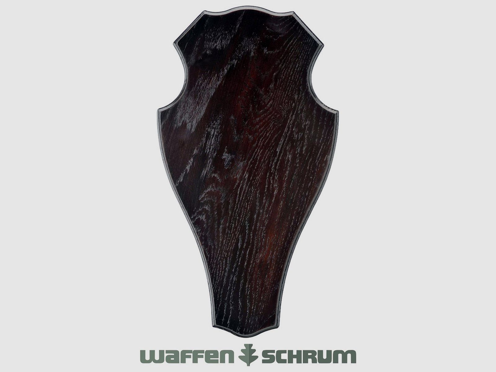 Eurohunt Geweihbrett 29x17cm Eiche - Dunkel - Rund