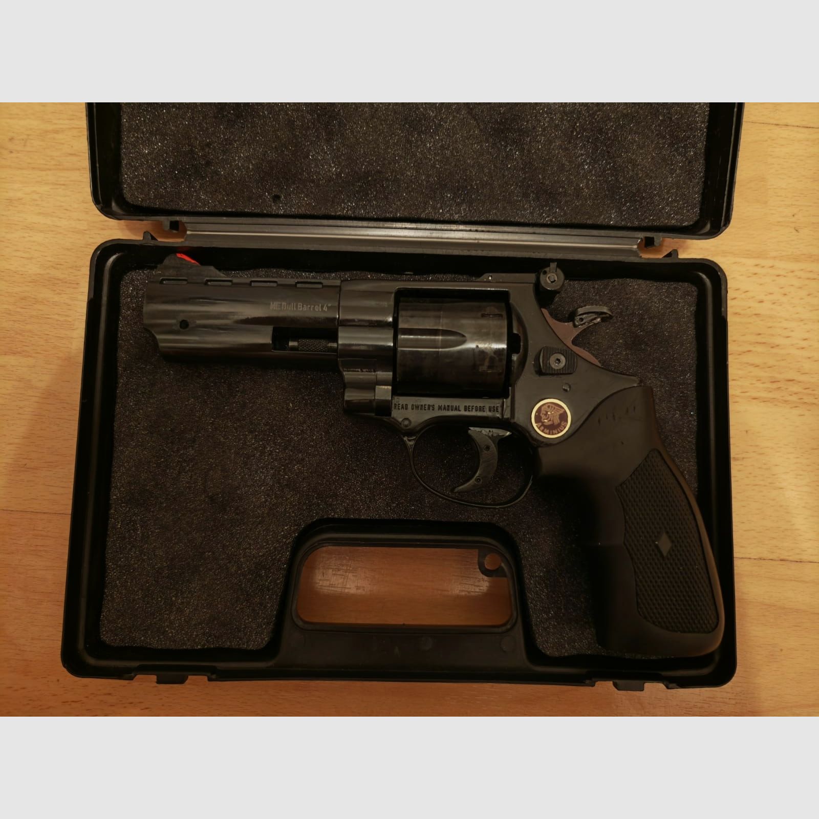 ME (incenso) Bull-Barrel | 4 " pollici canna | Cal. .22 / 5,5 mm LEP revolver con grilletto a scarpetta | ampia piastra del cane | mira notturna | set tamburo in acciaio | versione speciale