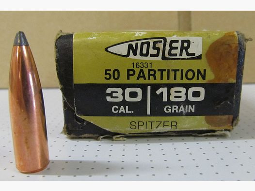Nosler .30 .308 180 grs. Partition Spitzer
