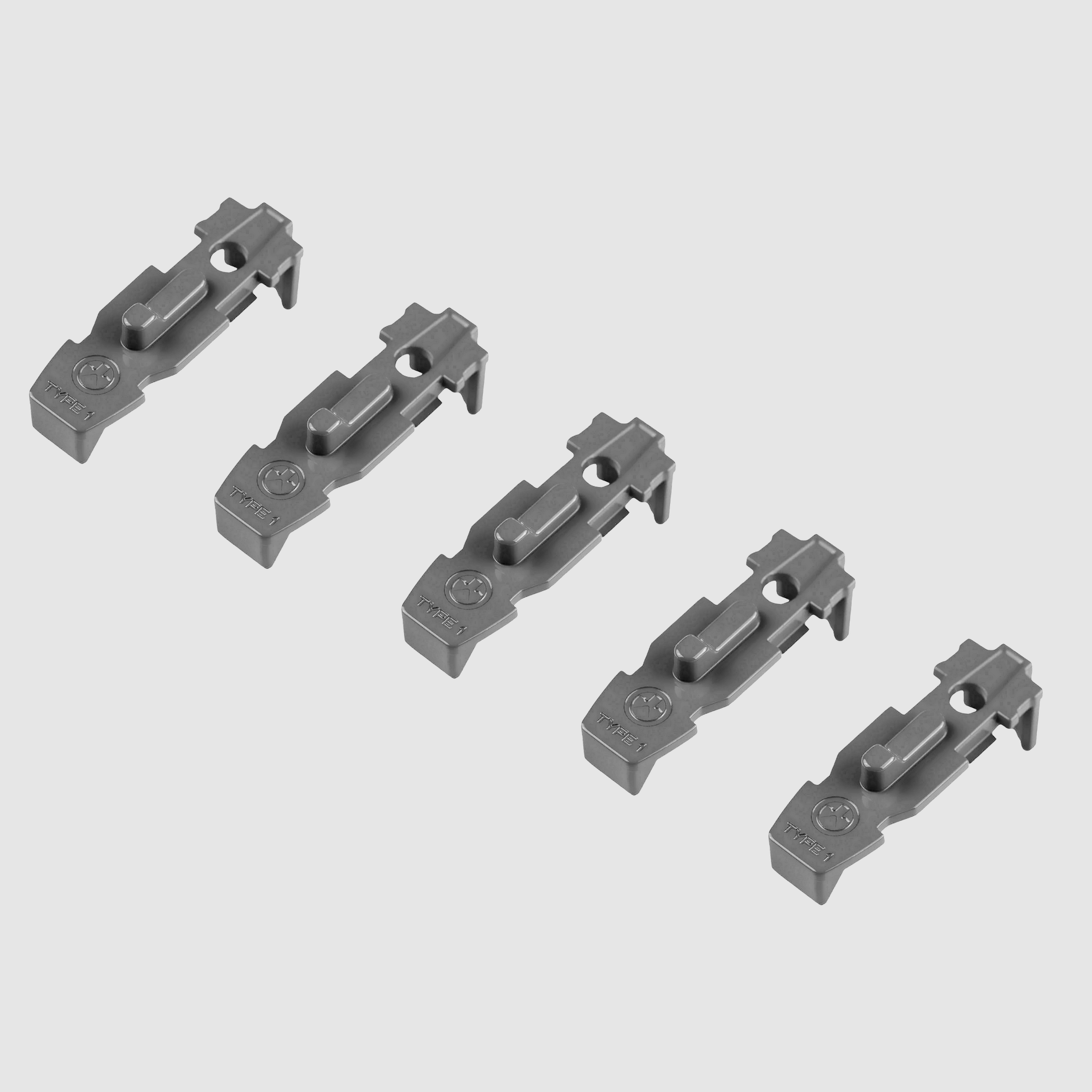 Tactile Lock Plate PMAG AR/M4 GEN M3, 5 Stück, Stealth Gray Type 1, MAG803 - Magpul