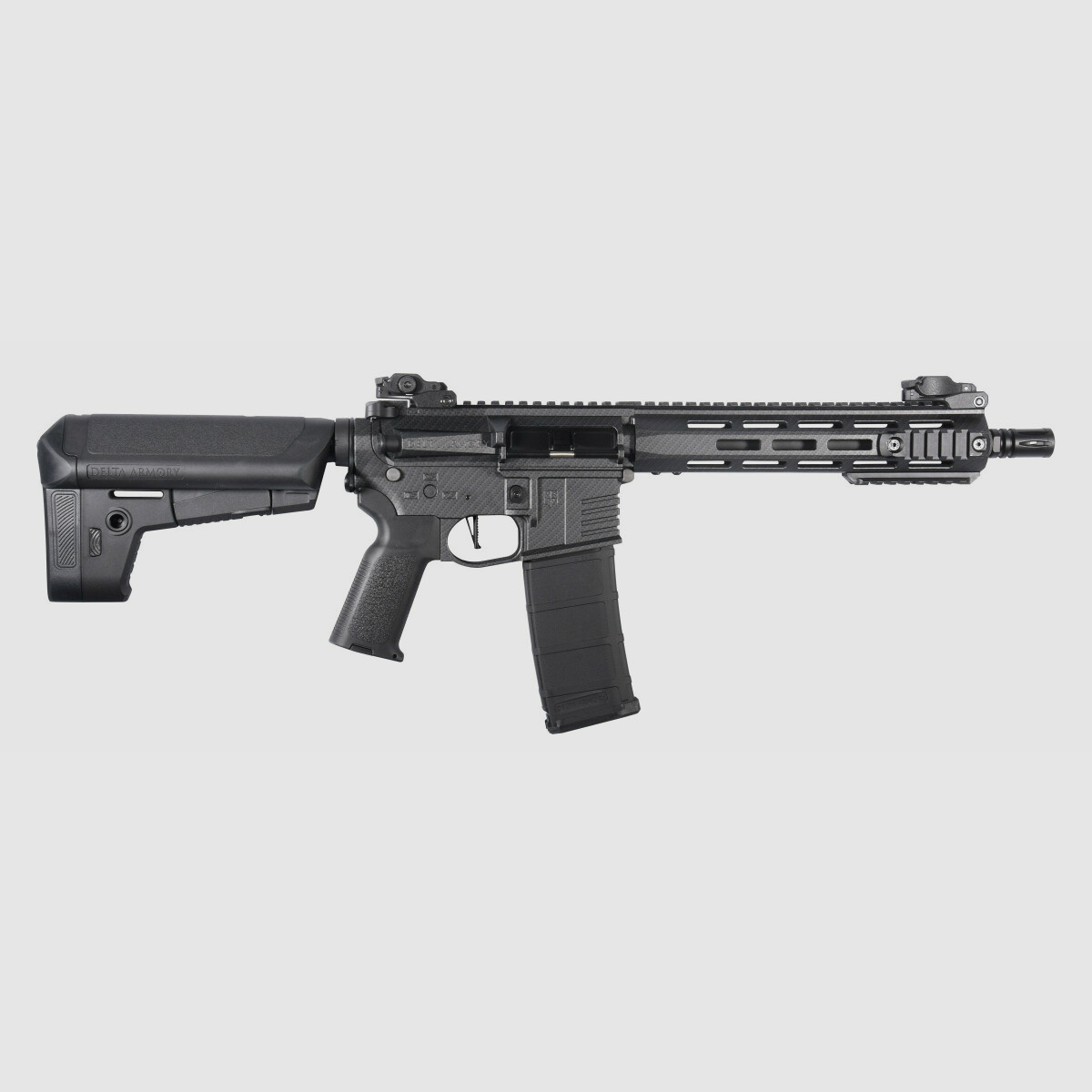 M4 AR15 M-LOK 10 pollici CHARLIE Carbon S-AEG Fucile Airsoft Libero da 18 anni | Delta Armory