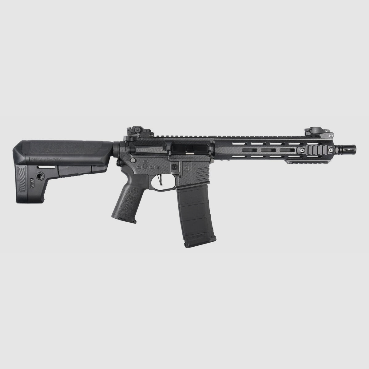 M4 AR15 M-LOK 10 Zoll CHARLIE Carbon S-AEG Airsoft Gewehr Frei ab 18 Jahren | Delta Armory