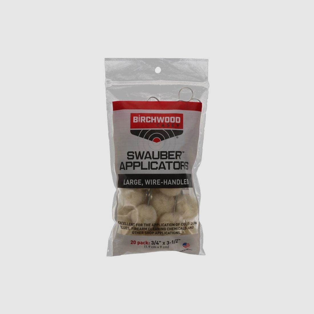 Birchwood Casey Swauber Applicators Birchwood 20-Pack, image 1 sur 3