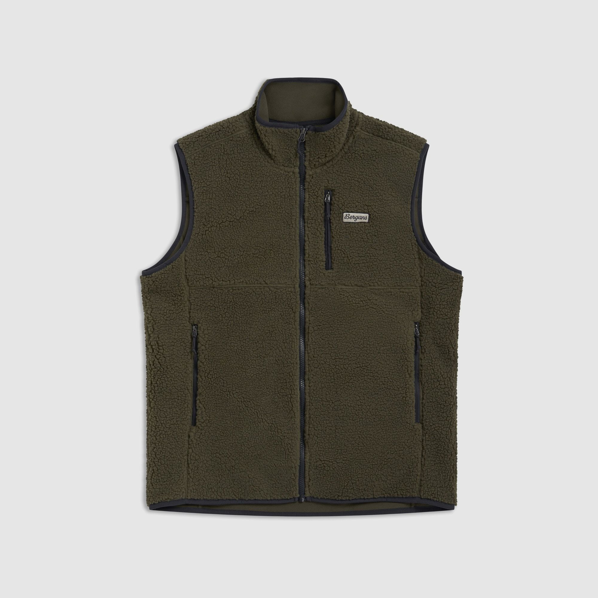 Bergans Lunnan Pile Fleece Vest Men Pine Forest L