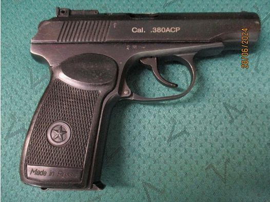 Pistool IJ70 Makarov Sport in het kaliber 9mm kort .380Auto
