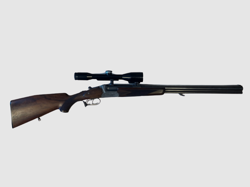 Escopeta de doble cañón Sauer & Sohn Cal. 16/70, 6,5x57R con visor Zeiss Dialtal 6x42, imagen 1 de 4