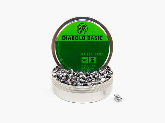 RWS Basic Line Diabolos Flachkopf 4,5 mm - 500 Stück