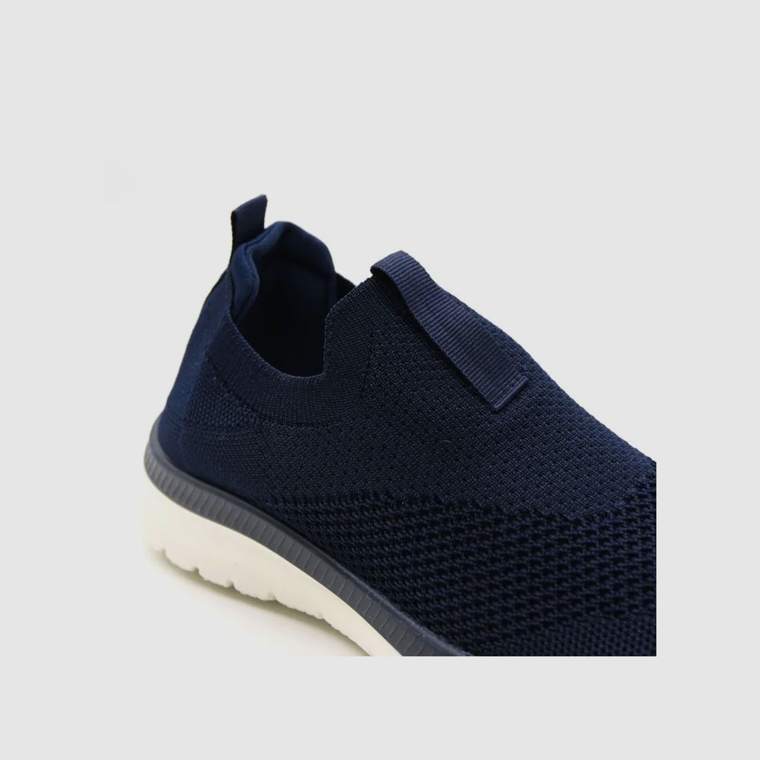 Women's Slip-On Sneakers Textile PVC Sole Navy Blue Size 36 to 42, image 12 of 13