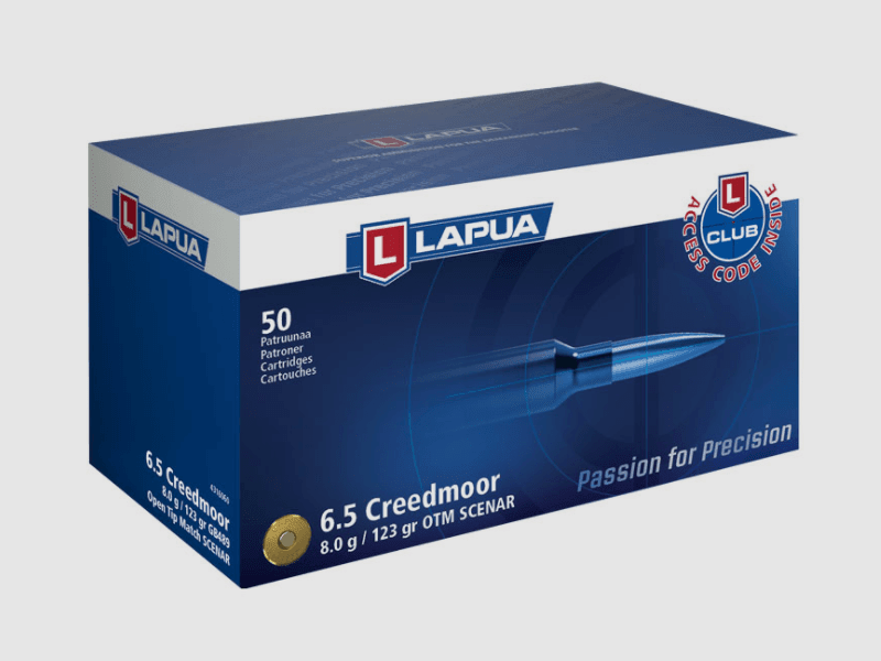 Lapua 6,5 Creedmoor Scenar 123 gr. -50 pièces