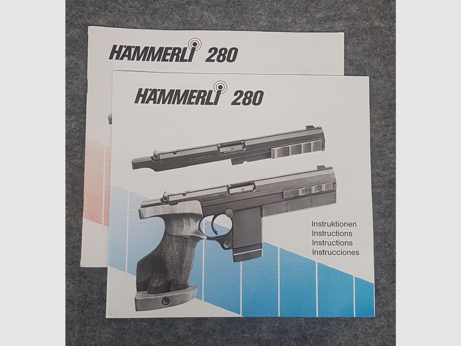 Hämmerli  Mod. 150  208  215  280  Beschreibung Bedienungsanleitung Luftpistole Luftgewehr KK Gewehr Co2 Pistole siehe Beschreibung. Preis ab