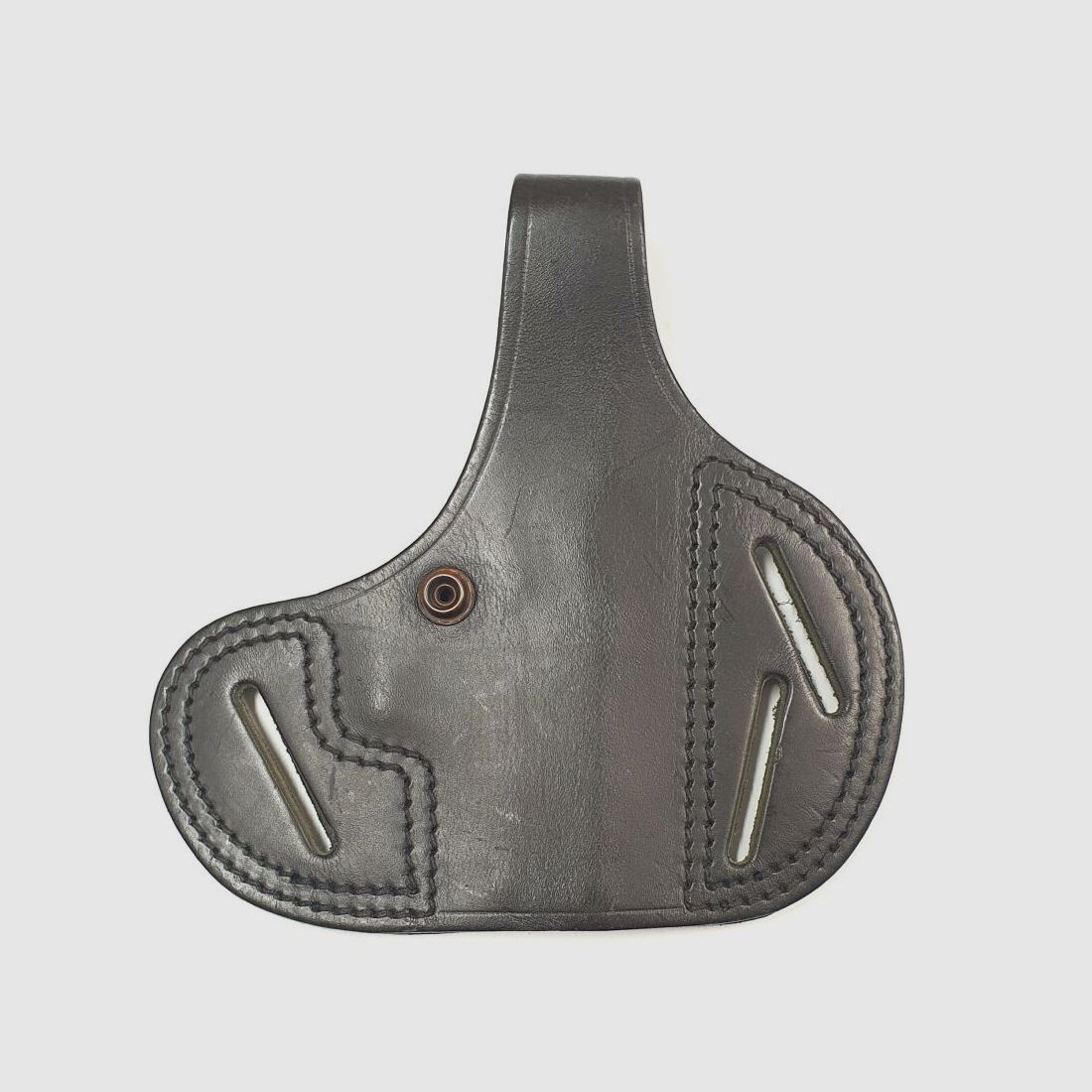 Leather holster Höppner and Schuhmann, belt - black holster for the Heckler and Koch HK P7