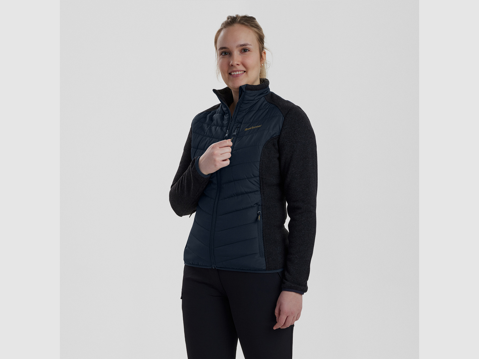 Lady Caroline Wattierte Jacke - Dark Blue – Kleidergröße Damen: 48