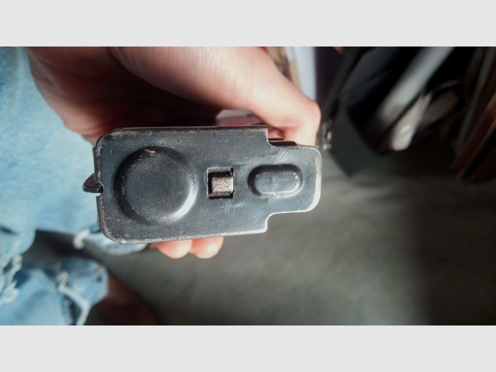 Bardzo prawdopodobnie wczesny polski kbkg wz. 60 / AK47 stalowy deko magazynek (nieużyteczny/dezaktywowany) // KBK AKGN WZ.60 / pasuje również do GSG Co2 Cybergun zwanej China-Yunker