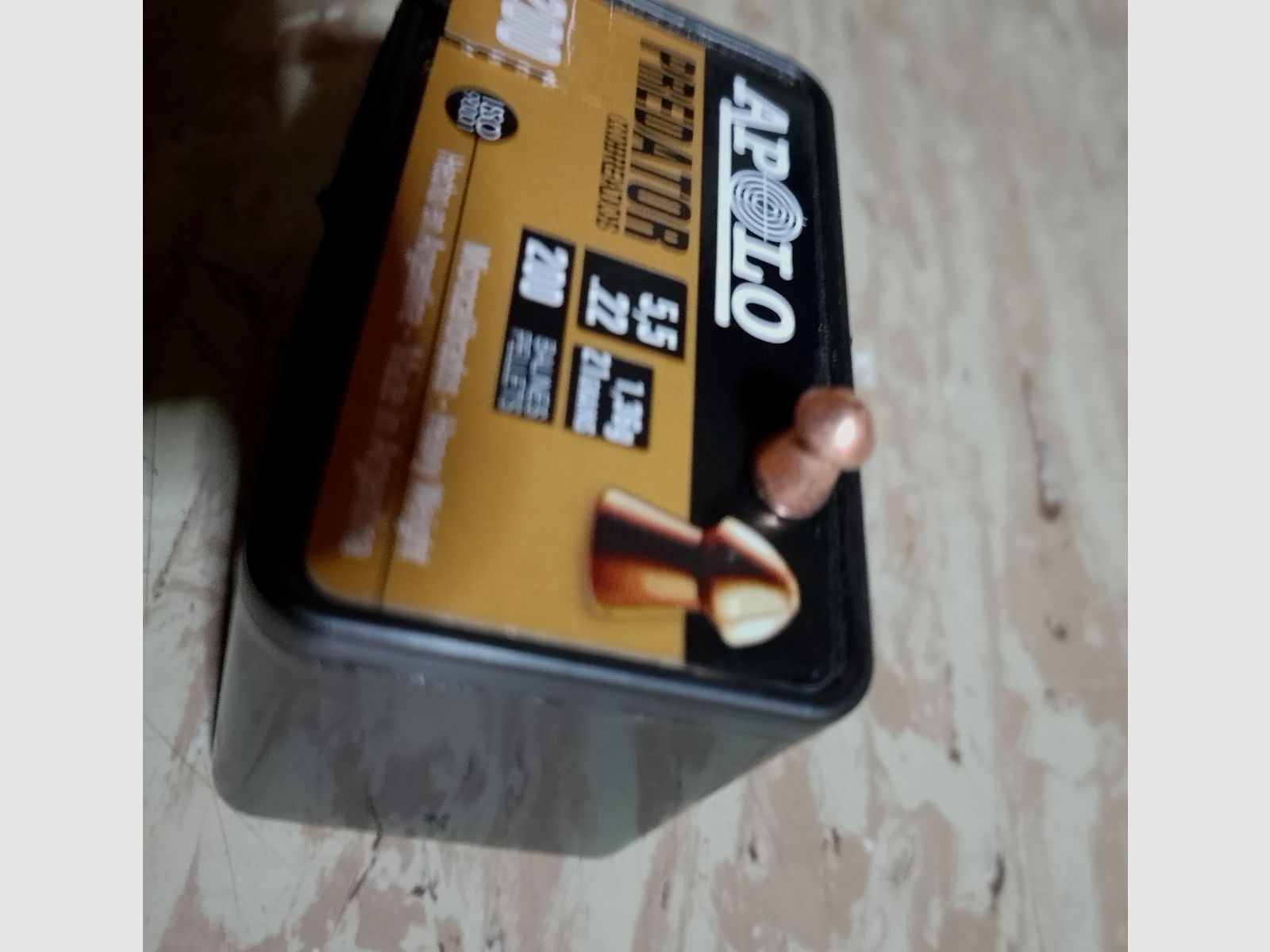 Neue Diabolos 5,5mm verkupfert Predator Apolo Cal .22 1,36g grains 21