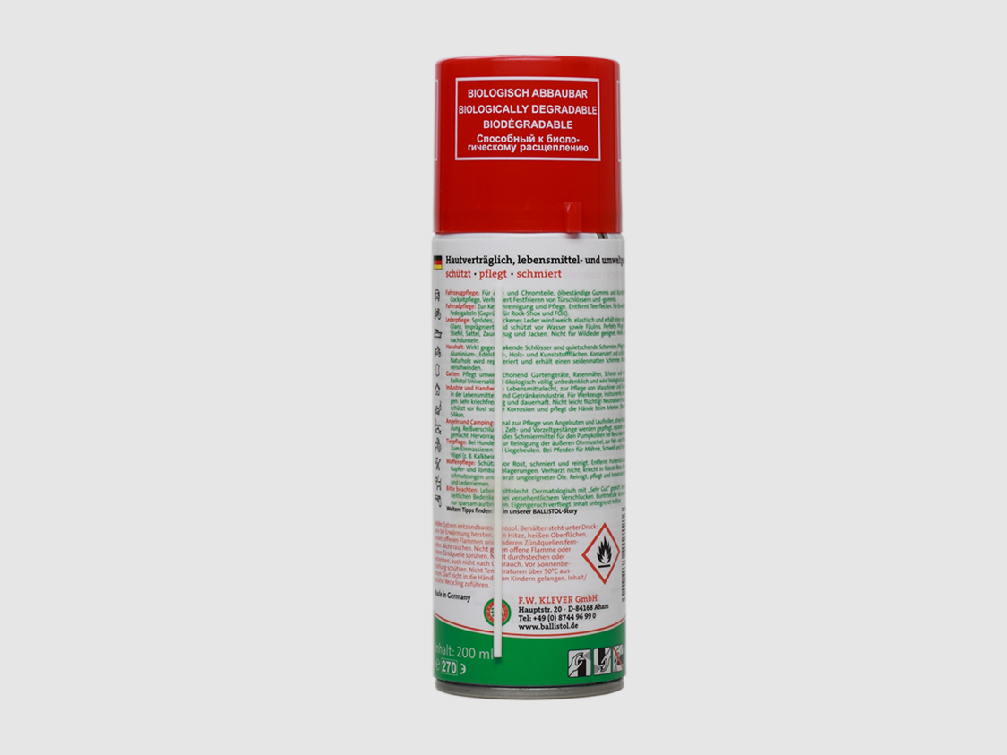 Ballistol Universeel Olie Spray 200ml, afbeelding 2 van 2