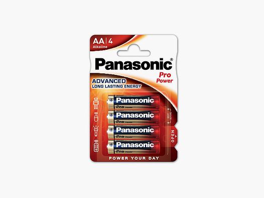 PANASONIC Alkaline Batterien Pro Power Mignon AA LR6 1,5V/4