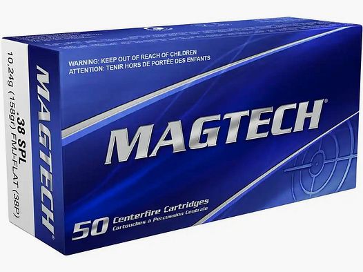 .38 Special Vollmantel Flachkopf 8,1g/125grs. Magtech