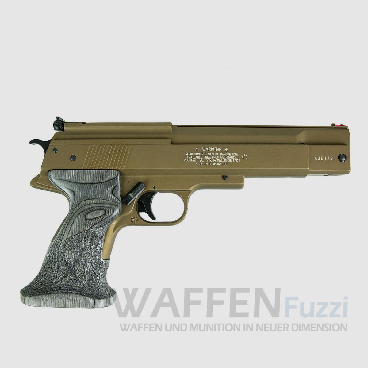 HW 45 Bronze Pistola ad aria Weihrauch Calibro 4,5mm Diabolo, immagine 2 di 7