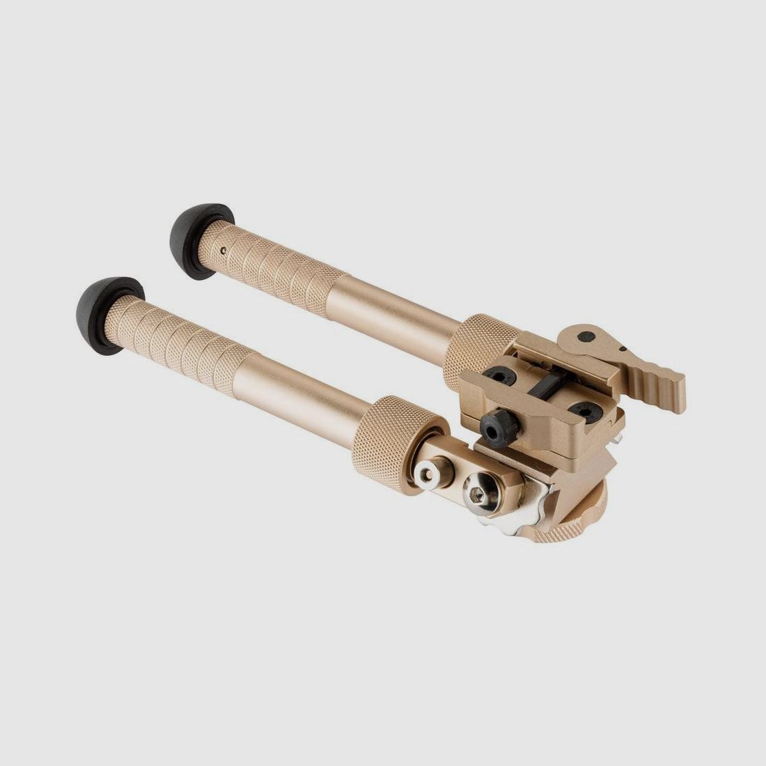 Bipod BO Manufacture RIS Taktisch aus Metall Bronze - Verstellbare Kugelgelenk - Stabilität und Präzision im Gelände, Bild 2 von 5