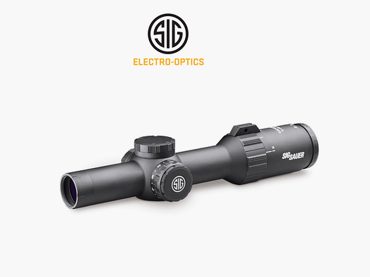 Visor SIG OPTICS TANGO 4 SCOPE, 1-4X24MM, 30MM, FFP, 556-762 HORSESHOE ILLUM RETICLE, 0.5 MOA ADJ, BLACK